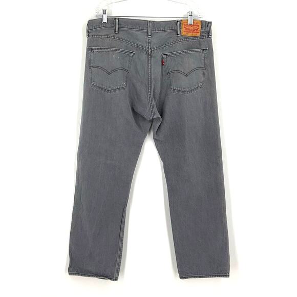 Levi’s 501's Jeans Gray Men’s Size 40x32 Button Fly - Picture 2 of 11